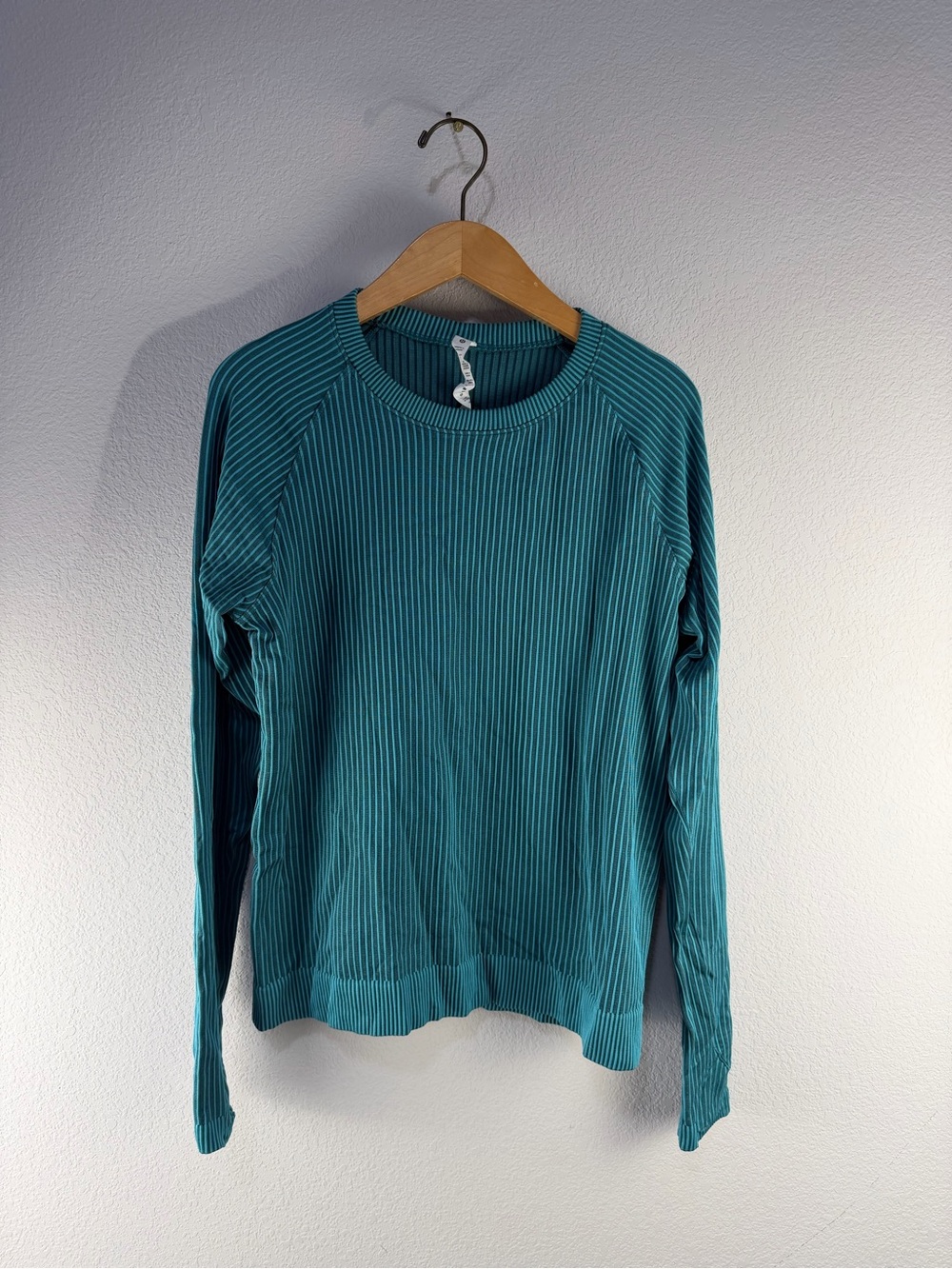 Lululemon Rest Less Variegated Ribbed Pullover Sz 14